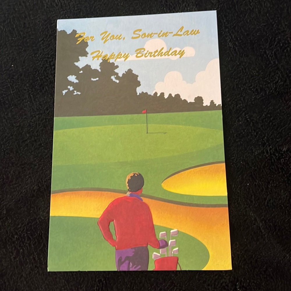 Son in Law Bday card - 5/$10